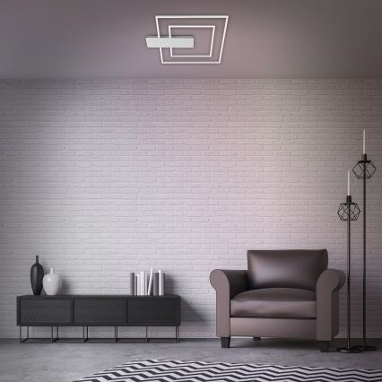 Briloner 3545-018 - LED Dimmable φωτιστικό οροφής NICO LED/25W/230V ματ χρώμιο