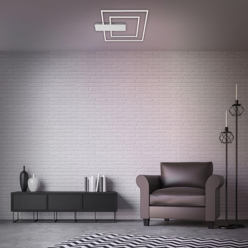 Briloner 3545-018 - LED Dimmable φωτιστικό οροφής NICO LED/25W/230V ματ χρώμιο