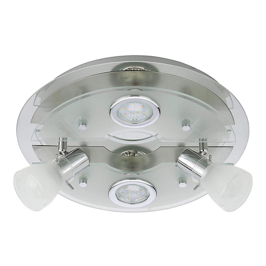 Briloner 3560-042 - Φως σποτ οροφής LED VASO 2xGU10/3W + 2xE14/3,2W/230V