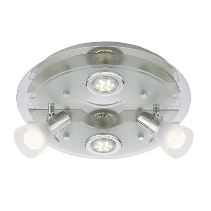 Briloner 3560-042 - Φως σποτ οροφής LED VASO 2xGU10/3W + 2xE14/3,2W/230V