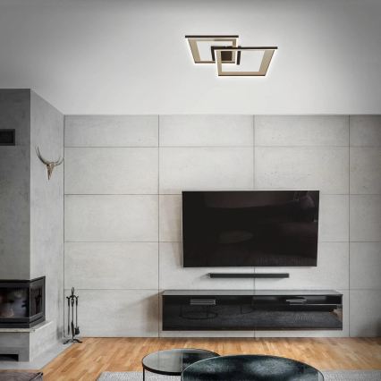Briloner 3567-017 - LED Ρυθμιζόμενο φωτιστικό οροφής LED/25W/230V 3000-6500K 56,8x48cm + τηλεχειριστήριο