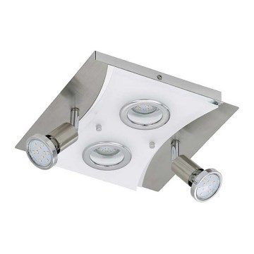 Briloner 3582-042 - LED οροφιαίο φωτιστικό RIPOSO 2xLED/5W/230V + 2xGU10/3W