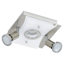 Briloner 3583-032 - LED Φωτιστικό οροφής RIPOSO LED/5W/230V + 2xGU10/3W