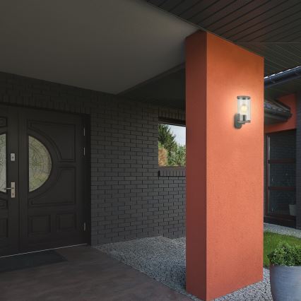 Briloner 3600-015 - Επιτοίχιο φωτιστικό εξωτερικού χώρου KAIRO 1xE27/12W/230V IP44 μαύρο