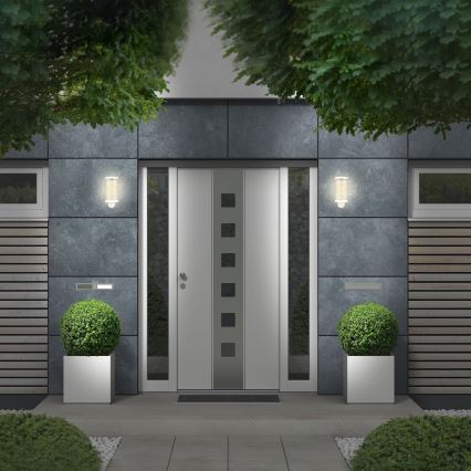 Briloner 3600-016 - Επιτοίχιο φωτιστικό εξωτερικού χώρου KAIRO 1xE27/12W/230V IP44 λευκό