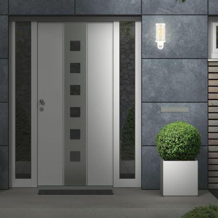 Briloner 3628-016 - Εξωτερικό επιτοίχιο φωτιστικό με αισθητήρα KAIRO 1xE27/12W/230V IP44 λευκό