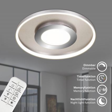 Briloner 3640-012 - LED Dimmable φωτιστικό οροφής LED/25W/230V 2700-6500K + τηλεχειριστήριο