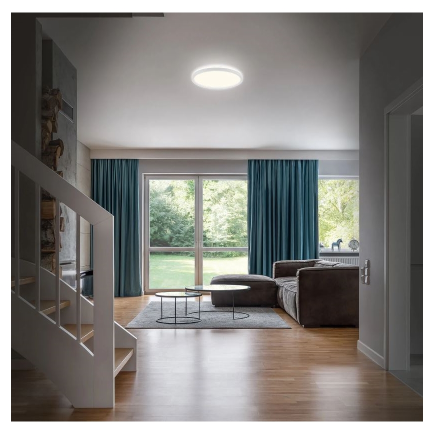 Briloner 3642-416 - Φωτιστικό οροφής μπάνιου LED SLIM LED/19W/230V IP44 λευκό