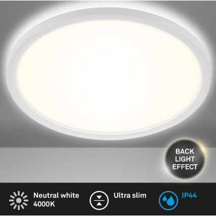 Briloner 3642-416 - Φωτιστικό οροφής μπάνιου LED SLIM LED/19W/230V IP44 λευκό