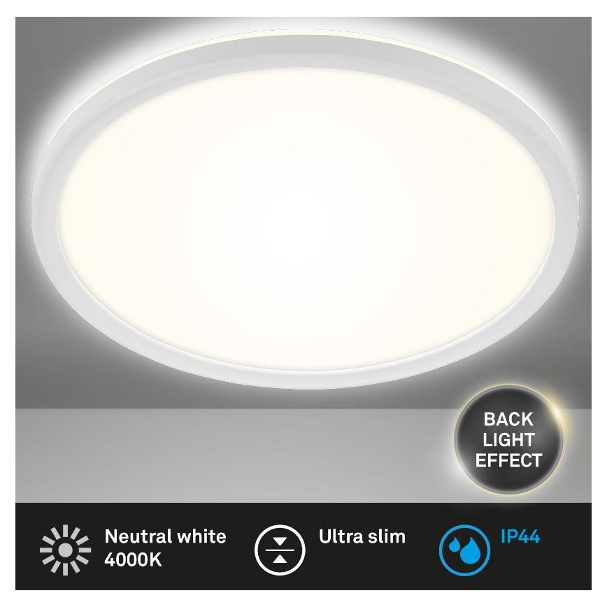 Briloner 3642-416 - Φωτιστικό οροφής μπάνιου LED SLIM LED/19W/230V IP44 λευκό