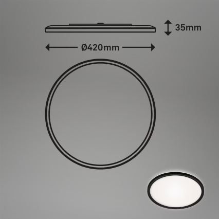 Briloner 3643-415 - Φωτιστικό οροφής μπάνιου LED LED/22W/230V IP44 4000K
