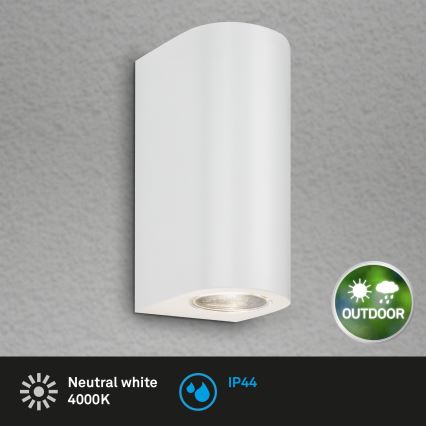 Briloner 3648-026 - Επιτοίχιο φωτιστικό εξωτερικού χώρου LED UP&DOWN 2xGU10/4,7W/230V IP44