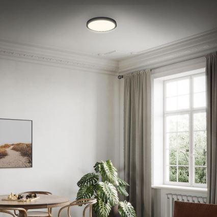 Briloner 3700-015 - Φωτιστικό οροφής LED RUNA LED/16W/230V 3000K διάμετρος 28 cm μαύρο
