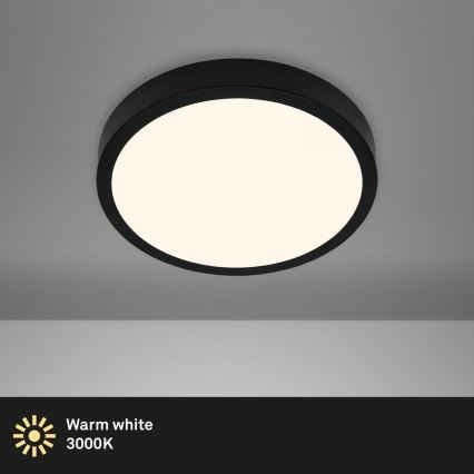 Briloner 3700-015 - Φωτιστικό οροφής LED RUNA LED/16W/230V 3000K διάμετρος 28 cm μαύρο