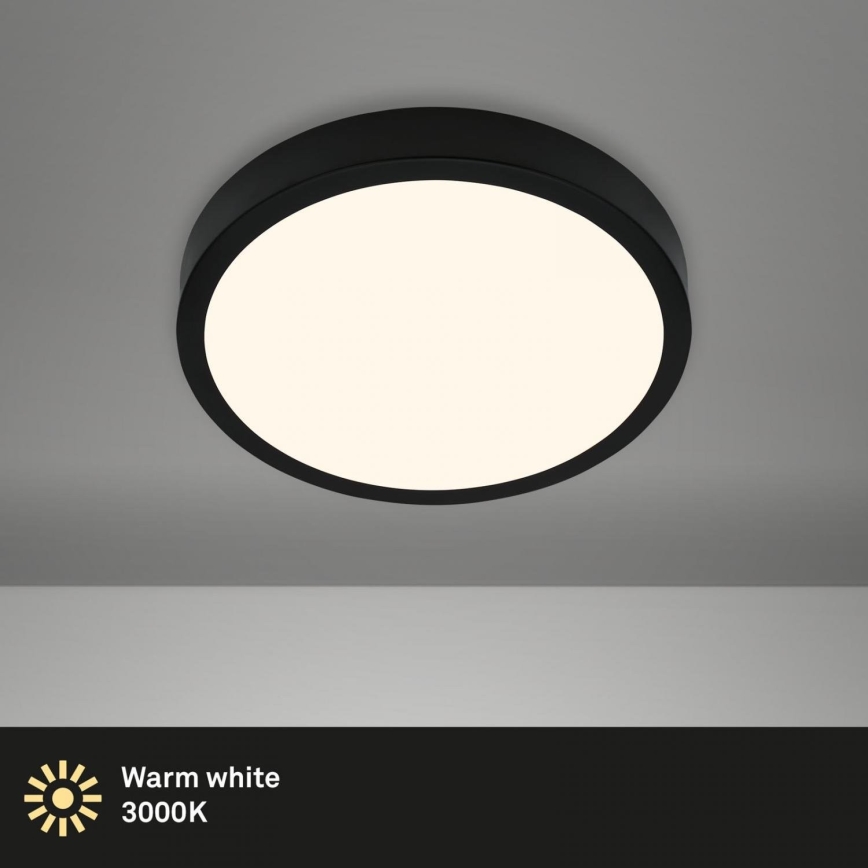 Briloner 3700-015 - Φωτιστικό οροφής LED RUNA LED/16W/230V 3000K διάμετρος 28 cm μαύρο