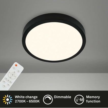 Briloner 3701-015 - LED Dimmable φωτιστικό οροφής RUNA LED/18W/230V 2700-6500K + τηλεχειριστήριο