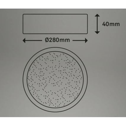 Briloner 3701-015 - LED Dimmable φωτιστικό οροφής RUNA LED/18W/230V 2700-6500K + τηλεχειριστήριο