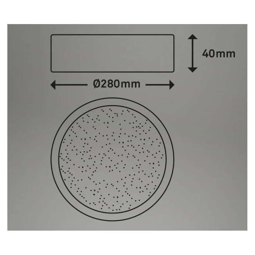Briloner 3701-015 - Ρυθμιζόμενο LED οροφής φωτιστικό RUNA LED/18W/230V 2700-6500K με τηλεχειριστήριο