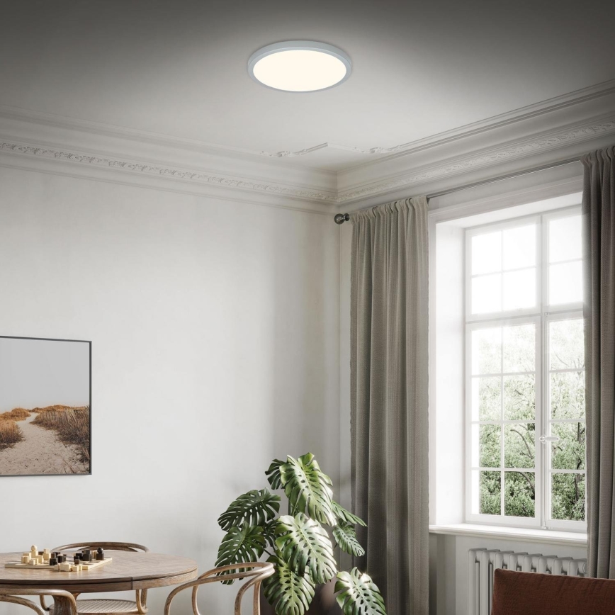 Briloner 3703-014 - Φωτιστικό οροφής LED RUNA LED/24W/230V 3000K διάμετρος 38 cm ασημί