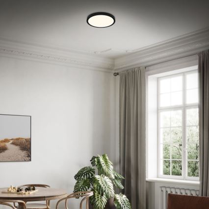 Briloner 3704-015 - LED Dimmable φωτιστικό οροφής RUNA LED/22W/230V 2700-6500K μαύρο + τηλεχειριστήριο