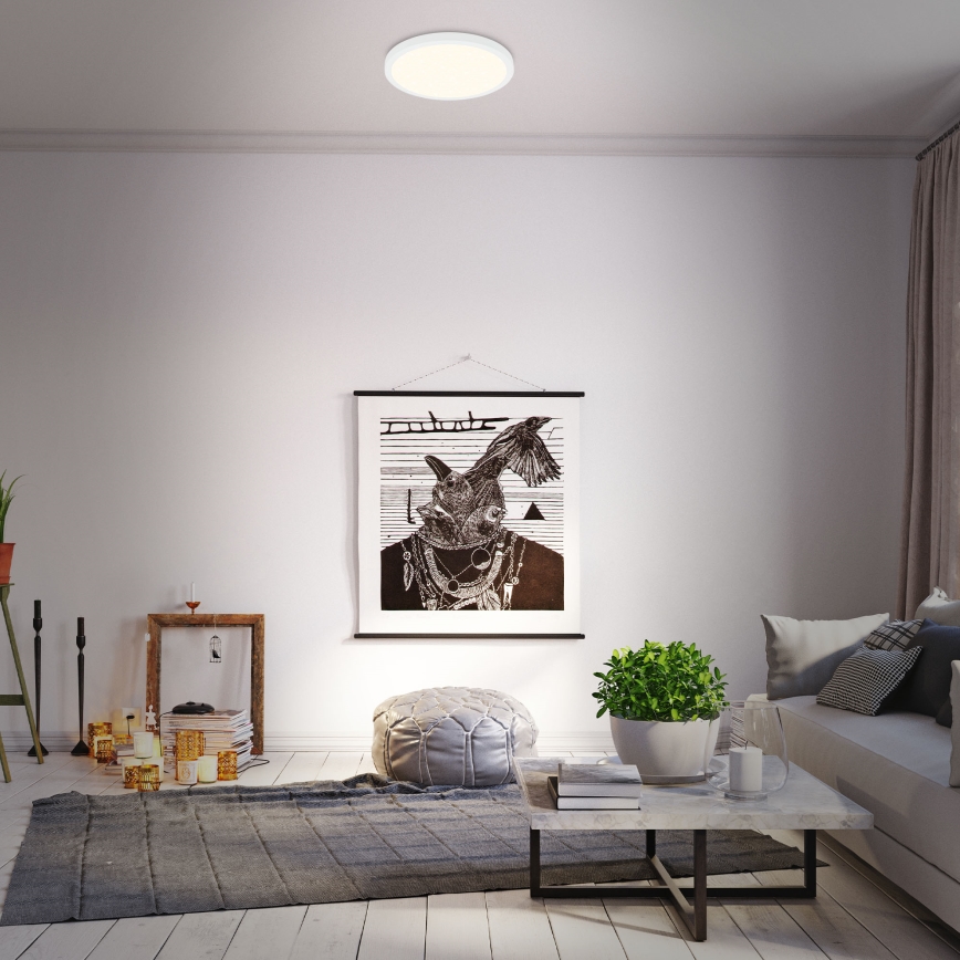 Briloner 3704-016 - LED Dimmable φωτιστικό οροφής RUNA LED/22W/230V 2700-6500K λευκό + τηλεχειριστήριο