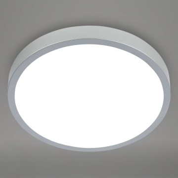 Briloner 3709-014 - LED RGBW Dimmable φωτιστικό οροφής LED/22W/230V 4000K διάμετρος 38 cm ασημί + τηλεχειριστήριο