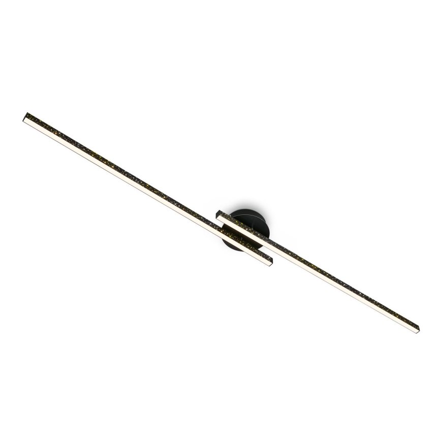 Briloner 3717-025 - LED Πλαφονιέρα οροφής REY 2xLED/12W/230V μαύρο