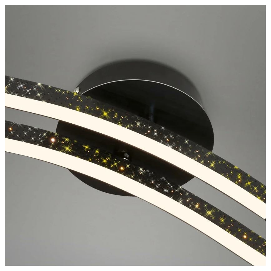 Briloner 3718-025 - LED Πλαφονιέρα οροφής REY 2xLED/6W/230V μαύρο