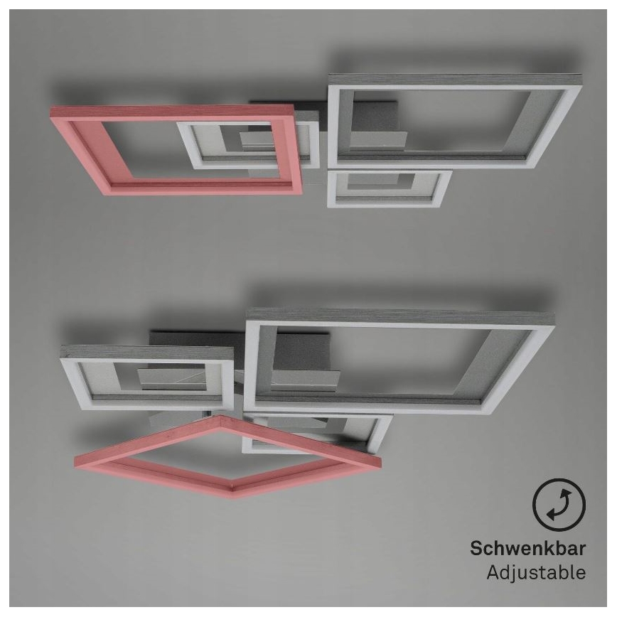 Briloner 3727-019 - LED Dimmable φωτιστικό οροφής FRAME LED/38W/230V