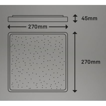 Briloner 3748-414 - Φωτιστικό οροφής LED LINO LED/15W/230V ματ χρώμιο