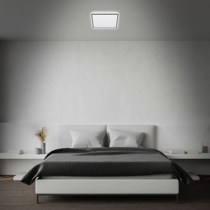 Briloner 3748-415 - LED φωτιστικό οροφής STAR SKY LED/15W/230V 27x27 cm μαύρο