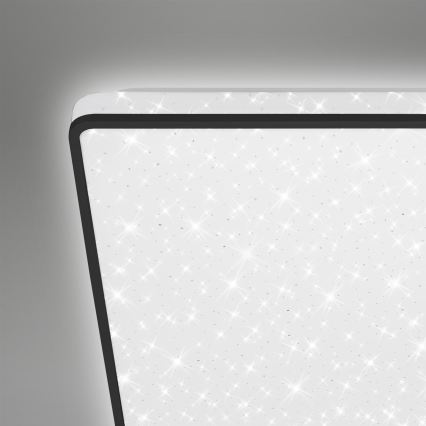 Briloner 3748-415 - LED φωτιστικό οροφής STAR SKY LED/15W/230V 27x27 cm μαύρο