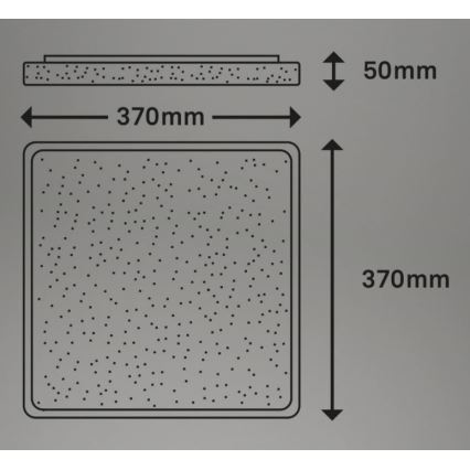 Briloner 3749-414 - Φωτιστικό οροφής LED LINO LED/24W/230V ματ χρώμιο