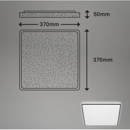 Briloner 3749-415 - Φωτιστικό οροφής LED LINO LED/24W/230V μαύρο