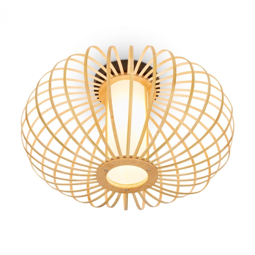 Briloner 3759011 - Φωτιστικό οροφής 1xE27/10W/230V διάμετρος 40 cm μπαμπού