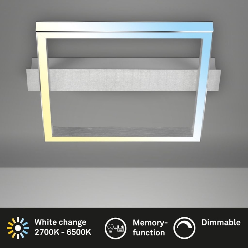 Briloner 3760-019 - LED Ρυθμιζόμενο φωτιστικό οροφής FRAME LED/23W/230V 2700-6500K 42x36 cm + τηλεχειριστήριο