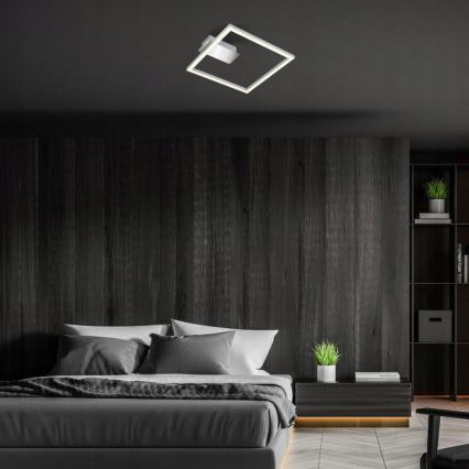 Briloner 3780-014 - Φωτιστικό οροφής LED FRAME LED/14W/230V 26,5x25 cm ματ χρώμιο