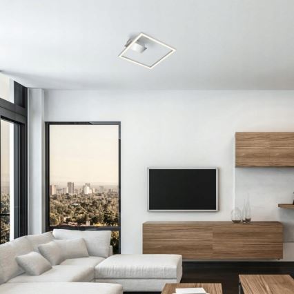 Briloner 3780-014 - Φωτιστικό οροφής LED FRAME LED/14W/230V 26,5x25 cm ματ χρώμιο