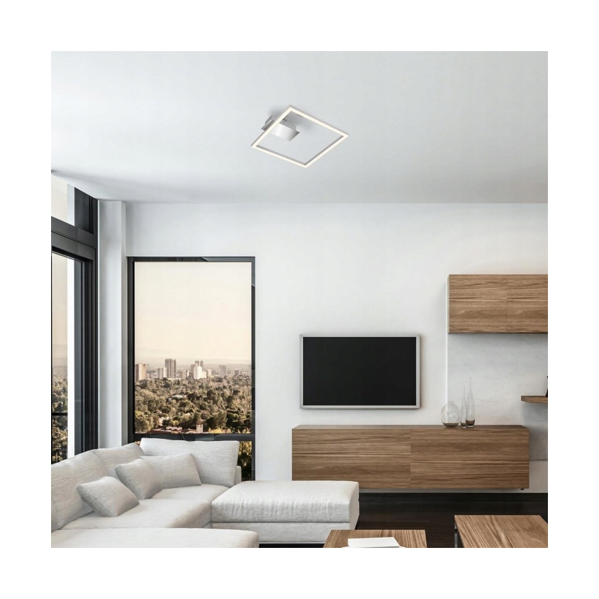 Briloner 3780-014 - Φωτιστικό οροφής LED FRAME LED/14W/230V 26,5x25 cm ματ χρώμιο