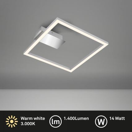Briloner 3780-014 - Φωτιστικό οροφής LED FRAME LED/14W/230V 26,5x25 cm ματ χρώμιο