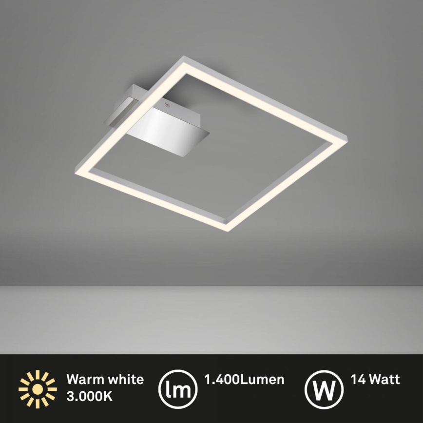Briloner 3780-014 - Φωτιστικό οροφής LED FRAME LED/14W/230V 26,5x25 cm ματ χρώμιο