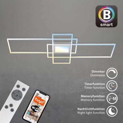 Briloner 3812019 - Ρυθμιζόμενο LED φωτιστικό οροφής RAM LED/56W/230V Wi-Fi Tuya 111x42 cm + τηλεχειριστήριο