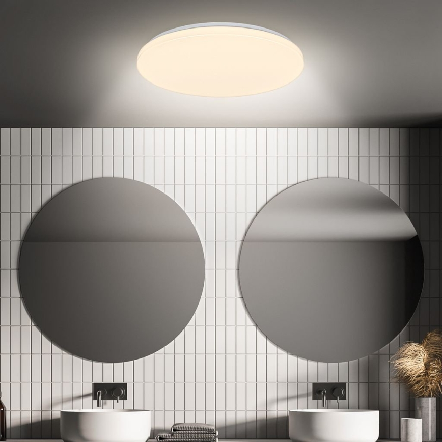Briloner 3827-016 - LED φωτιστικό οροφής για μπάνιο με αισθητήρα WALK LED/13W/230V IP54 pr. 27 cm λευκό