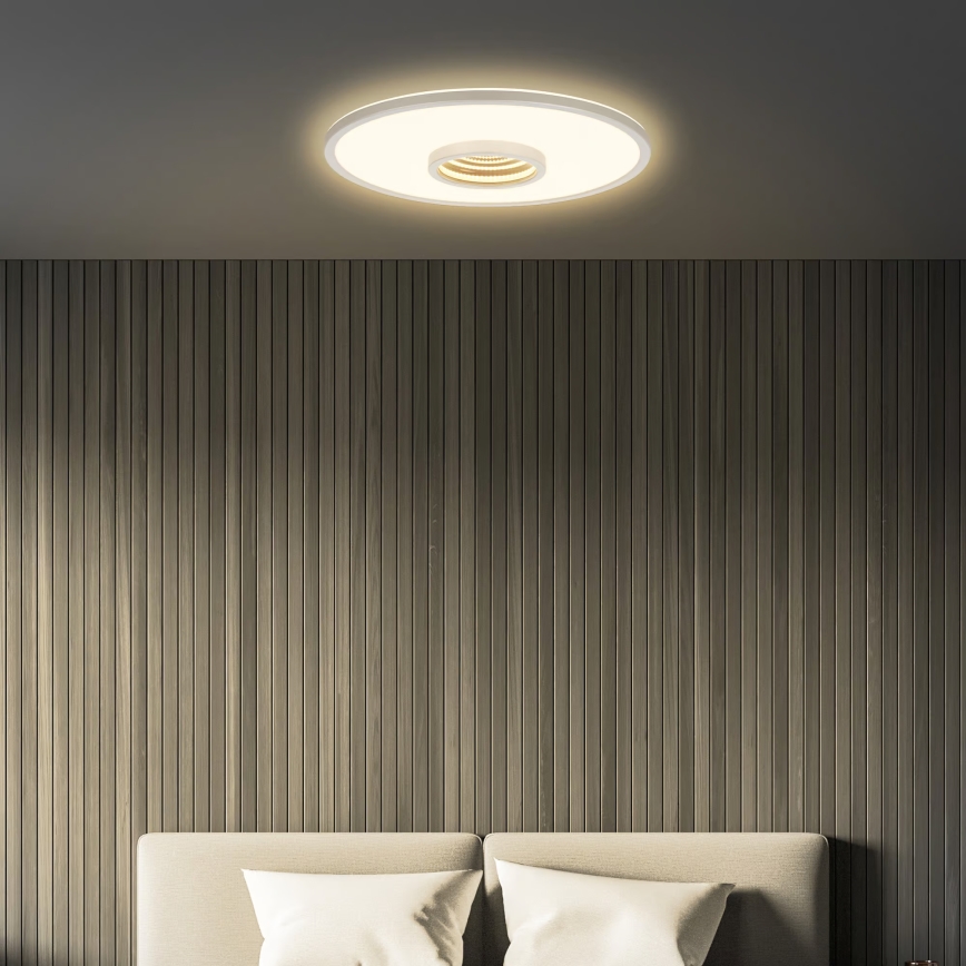 Briloner 3847014 - Φωτιστικό οροφής LED TORO/18W/230V Ø 42 εκ. ματ χρώμιο