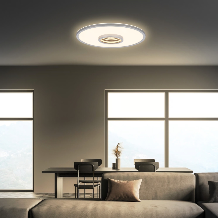 Briloner 3847014 - Φωτιστικό οροφής LED TORO/18W/230V Ø 42 εκ. ματ χρώμιο