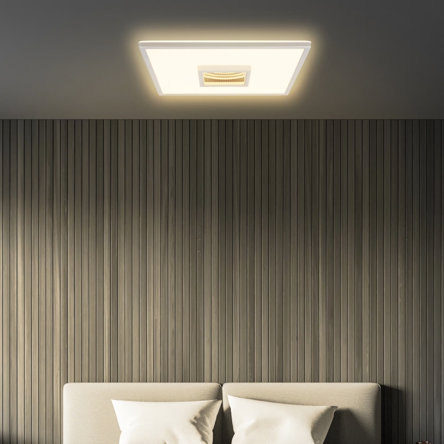 Briloner 3848014 - Φωτιστικό οροφής LED TORO LED/18W/230V 42x42 cm ματ χρώμιο