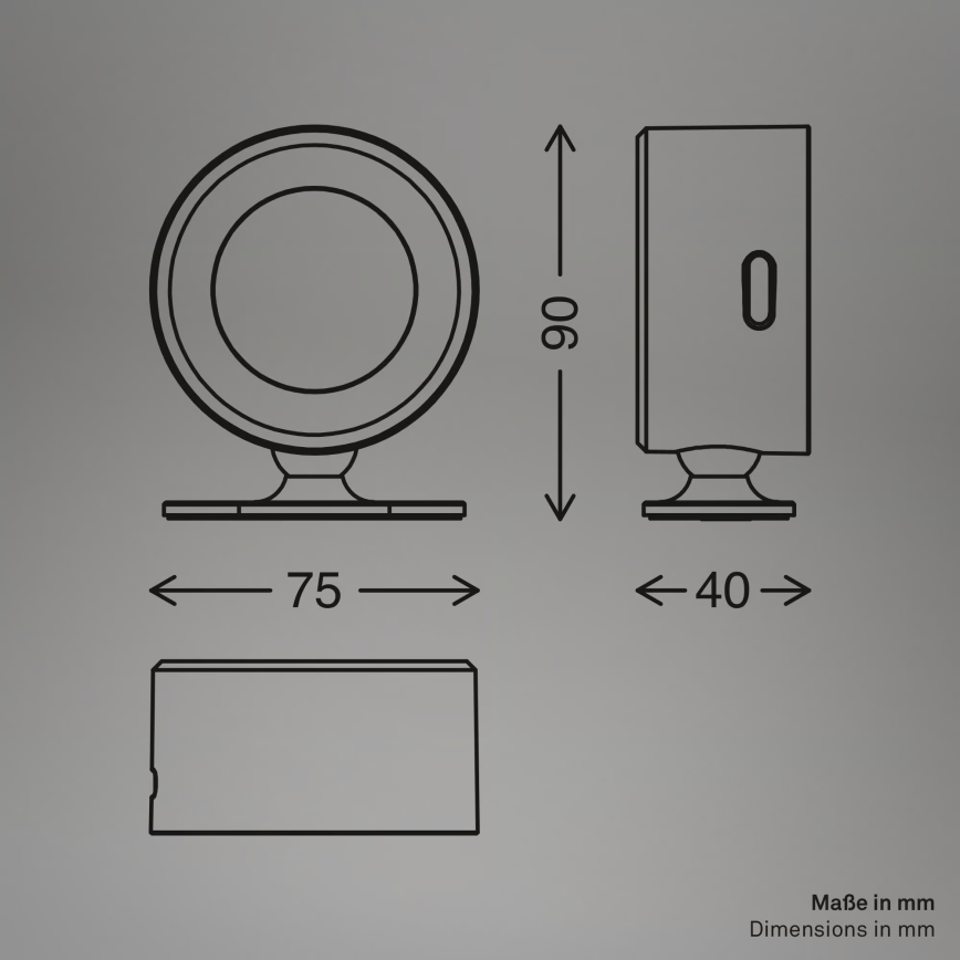 Briloner 3896016 - LED ρυθμιζόμενο επαναφορτιζόμενο επιτοίχιο φωτιστικό TARI LED/1,6W/5V 1500 mAh λευκό