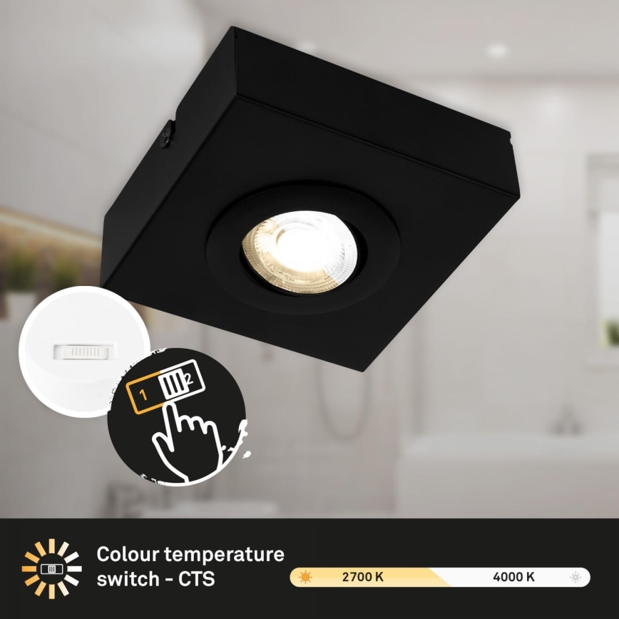 Briloner 3996015 - LED Σποτ CTS LED/4W/230V 2700/4000K μαύρο