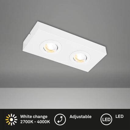Briloner 3996026 - LED Σποτ CTS 2xLED/4W/230V 2700/4000K λευκό