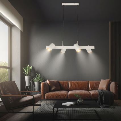 Briloner 4058044 - Κρεμαστό φωτιστικό με καλώδιο ERA 4xGU10/10W/230V, εκρού